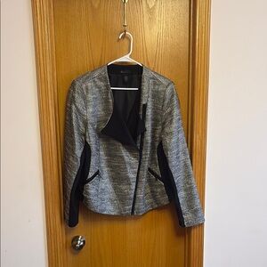 Lane Bryant Gray and Black Blazer